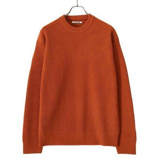 オーラリー(AURALEE)のAURALEE SUPER FINE WOOL RIB KNIT BIG P/O(ニット/セーター)