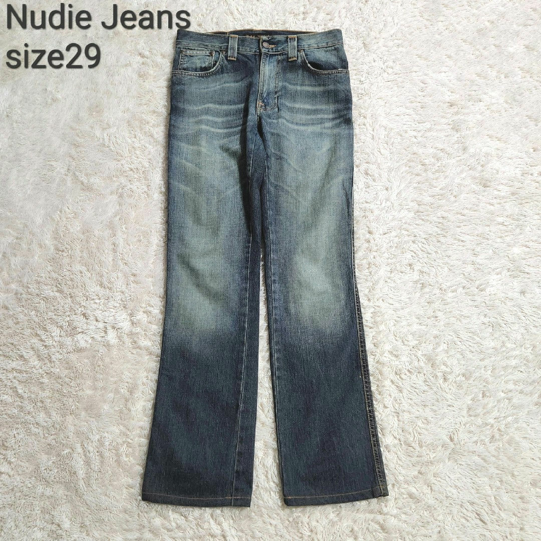 Nudie Jeans(ヌーディジーンズ)のNudie Jeans SLIMJIM ORG USED FAVORITE 刺繍 メンズのパンツ(デニム/ジーンズ)の商品写真