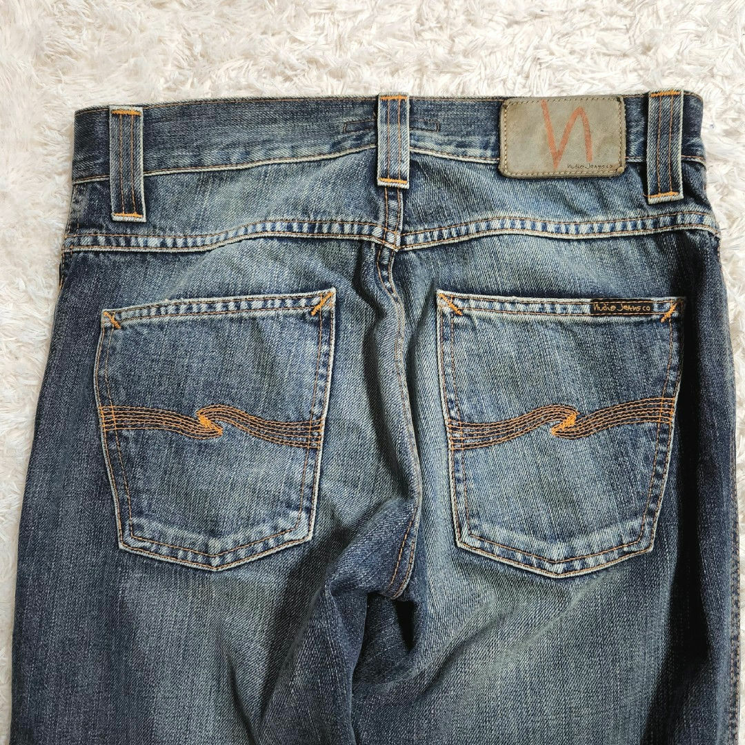 Nudie Jeans(ヌーディジーンズ)のNudie Jeans SLIMJIM ORG USED FAVORITE 刺繍 メンズのパンツ(デニム/ジーンズ)の商品写真