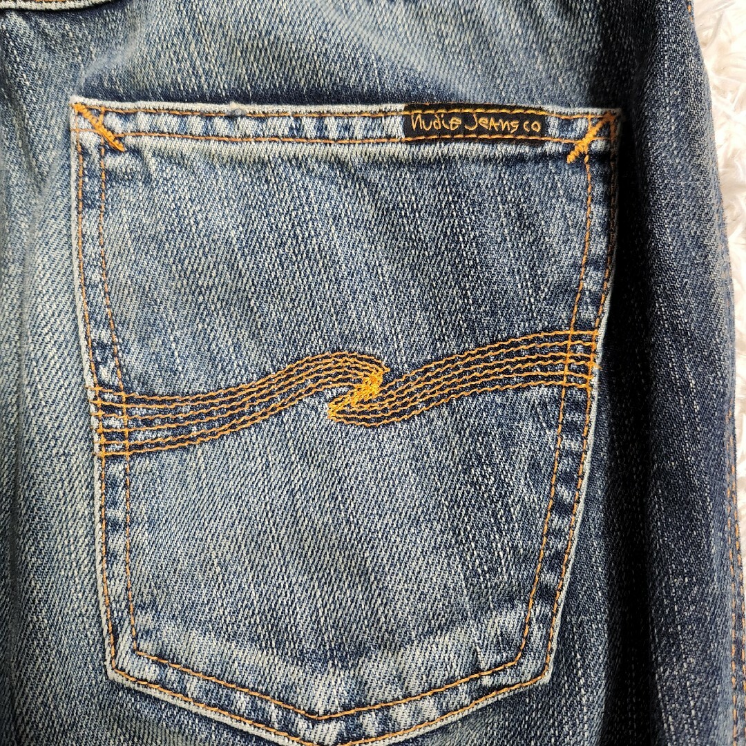 Nudie Jeans(ヌーディジーンズ)のNudie Jeans SLIMJIM ORG USED FAVORITE 刺繍 メンズのパンツ(デニム/ジーンズ)の商品写真