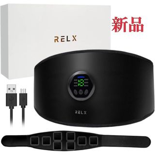 【新品】 RELX　EMSベルト 腹筋ベルト トレーニング　USB　男女兼用 (トレーニング用品)