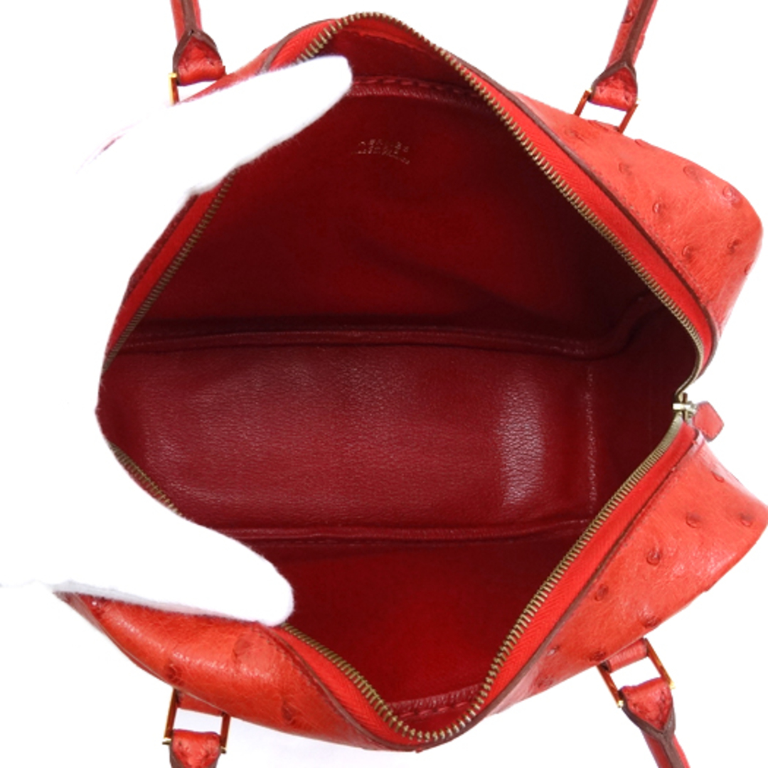 HERMES - エルメス プリュム 20 オーストリッチ ルージュヴィフ HERMES - エルメス プリュム 20 オーストリッチ ルージュヴィフ
