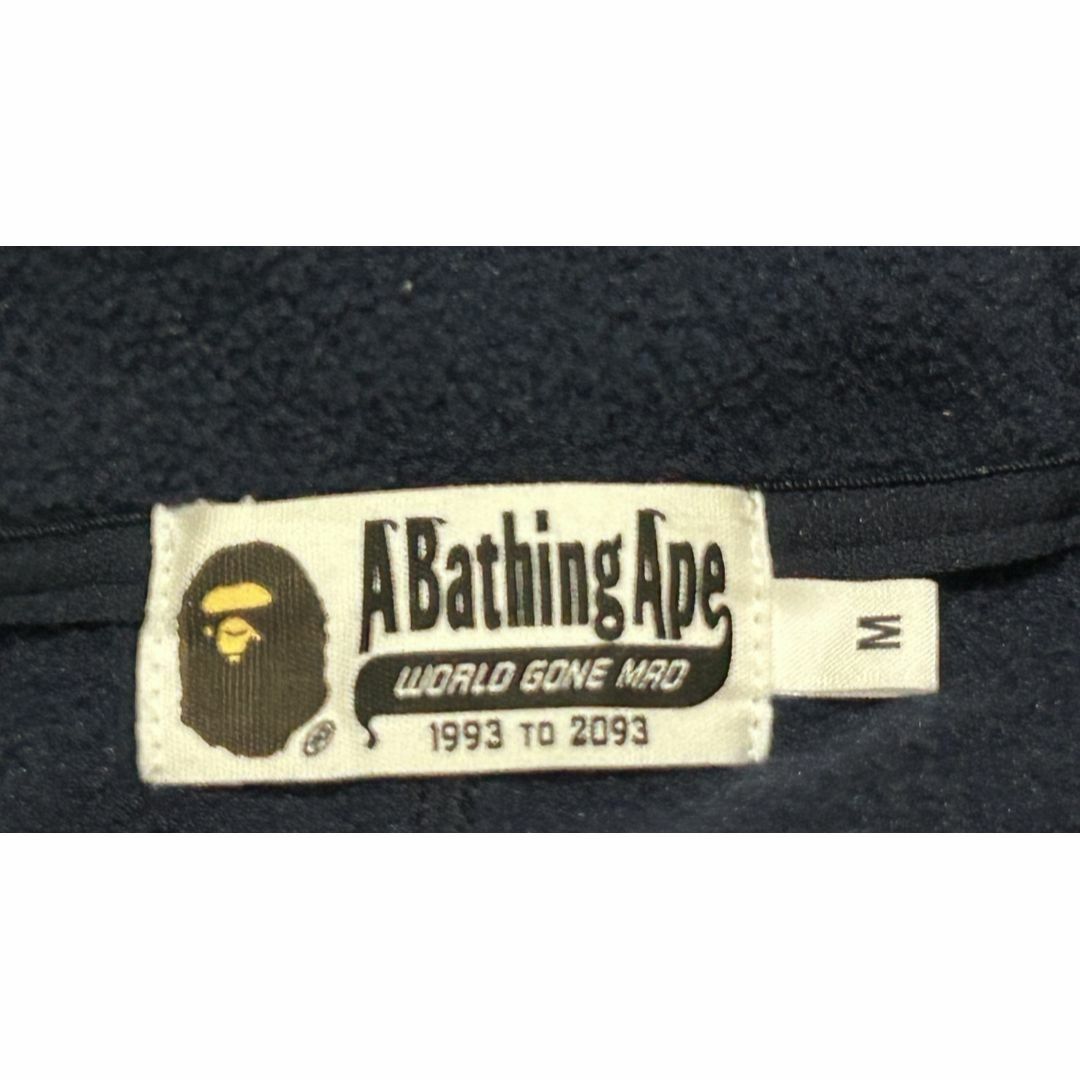 A BATHING APE(アベイシングエイプ)の＊アベイシングエイプAPE ワンポイント フリース ジップパーカー M メンズのジャケット/アウター(その他)の商品写真