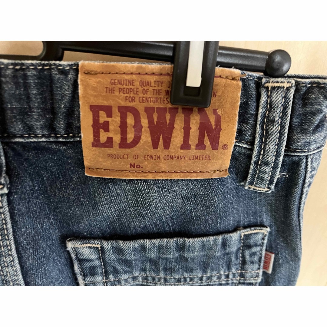 EDWIN(エドウィン)の【USED】EDWIN ジーンズ　7部丈　Jr.135〜145cm キッズ/ベビー/マタニティのキッズ服男の子用(90cm~)(パンツ/スパッツ)の商品写真