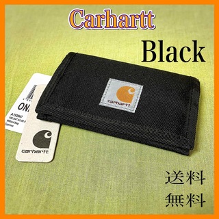 Carhartt ミニ財布　三つ折り財布　ブラック　　プレゼント(折り財布)