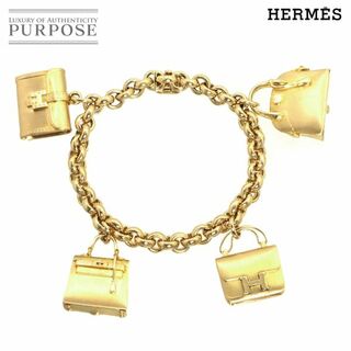 エルメス(Hermes)のエルメス HERMES バッグモチーフ ブレスレット 16.5cm 93.0g K18 YG イエローゴールド 750 VLP 90206880(ブレスレット/バングル)