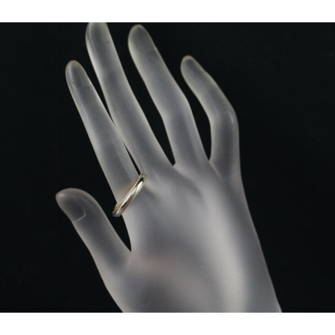 Tiffany & Co.(ティファニー)のTiffany&Co. ティファニー リング トゥギャザー ミルグレイン 3.5mm 17.5号 K18YG/Pt950  レディースのアクセサリー(リング(指輪))の商品写真