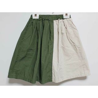 アーチアンドライン(ARCH & LINE)の‡アーチ＆ライン/ARCH＆LINE‡125cm スカート カーキ×白【中古】子供服 キッズ kids 女の子 春夏 013032 bottoms(スカート)