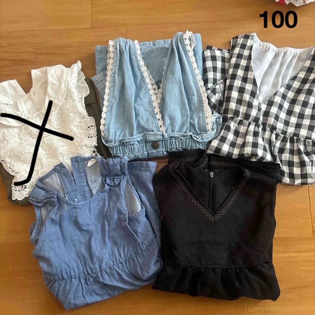 ワンピース　100 キッズ/ベビー/マタニティのキッズ服女の子用(90cm~)(ワンピース)の商品写真