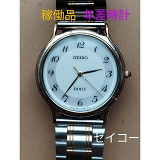 ドルチェアンドガッバーナ(DOLCE&GABBANA)のAD44　セイコー・ドルチェ　年差時計　稼働品(腕時計(アナログ))
