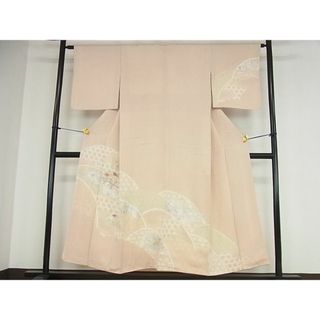 平和屋2■訪問着　刺繍　籬花文　銀彩　逸品　az7607(着物)