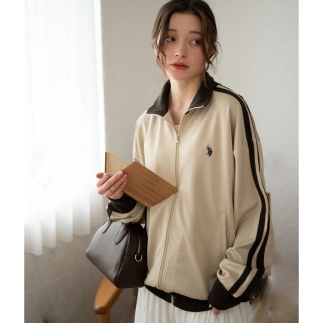 WEGO(ウィゴー)のWEGOU.S. POLO ASSN.別注ライントラックジャケット【WEB限定 レディースのトップス(トレーナー/スウェット)の商品写真