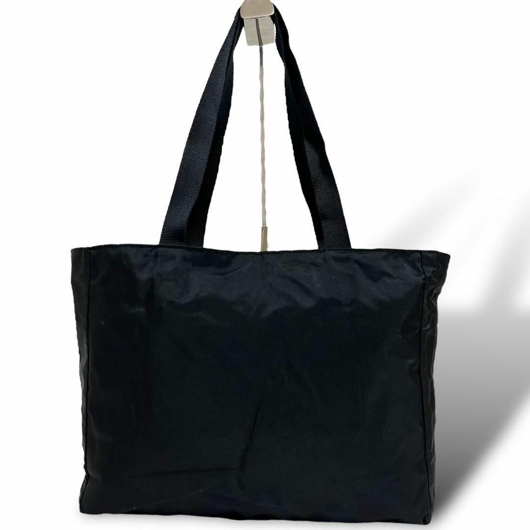 Herve Chapelier(エルベシャプリエ)の美品　エルベシャプリエ　トートバッグ　ショルダーバッグ　ナイロン 肩掛け　黒 レディースのバッグ(トートバッグ)の商品写真