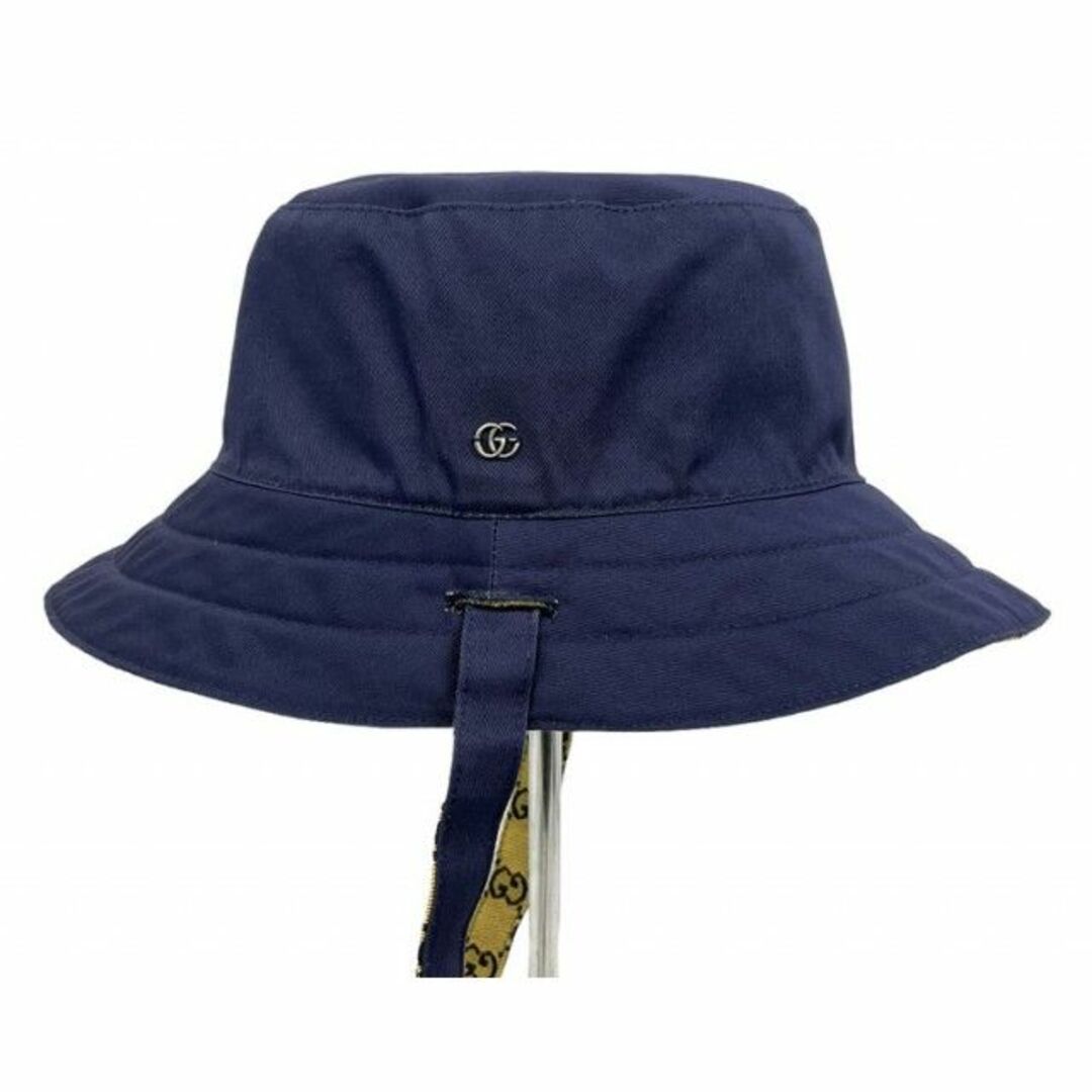 Gucci(グッチ)の新品同様　グッチ バケットハット リバーシブル バケハ 帽子 GGキャンバス メンズの帽子(ハット)の商品写真