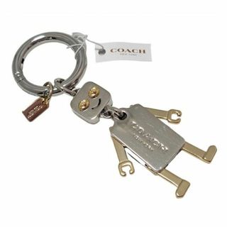 コーチ(COACH)のコーチ キーリング ロボット キーホルダー リム キーフォブ シルバー(キーホルダー)