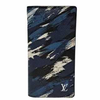 ルイヴィトン(LOUIS VUITTON)のルイヴィトン ポルトフォイユ ブラザ カモフラージュ 迷彩 ペイント(長財布)