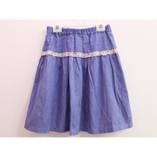 ファミリア(familiar)の▲ファミリア/familiar▲150cm スカート 青系 ストライプ【中古】子供服 キッズ kids ジュニア 女の子 春夏 bottoms 222042(スカート)