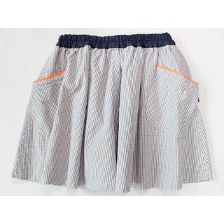 ファミリア(familiar)の☆ファミリア/familiar☆110cm スカート グレー×白 【中古】子供服 キッズ kids 女の子 春夏 414032 bottoms(スカート)