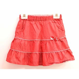 ファミリア(familiar)の【春物 新入荷!】▲ファミリア/familiar▲110cm スカート 赤【中古】子供服 キッズ kids 女の子 春夏 bottoms 222042(スカート)