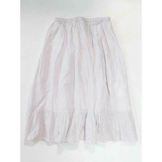 ☆ボントン/BONTON☆135cm ロングスカート 白 【中古】子供服 キッズ kids 女の子 春夏 814032 bottoms(スカート)