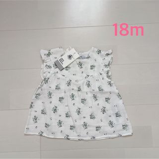 プチバトー(PETIT BATEAU)のプチバトー　プリントブラウス　18m (シャツ/カットソー)