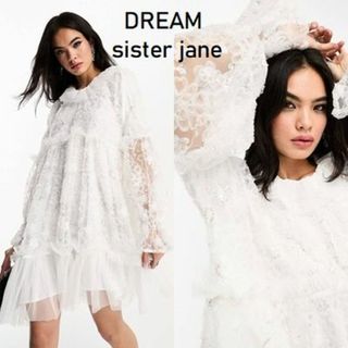 シスタージェーン(sister jane)のDREAM Sister Jane 刺しゅう フリル ミニドレス(ミニドレス)