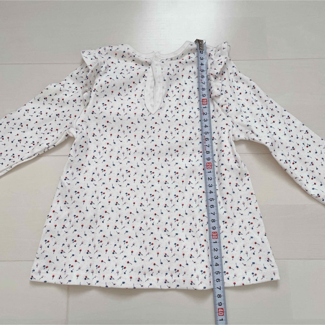 PETIT BATEAU(プチバトー)のプチバトー　プリント長袖カットソー  36m キッズ/ベビー/マタニティのキッズ服女の子用(90cm~)(Tシャツ/カットソー)の商品写真