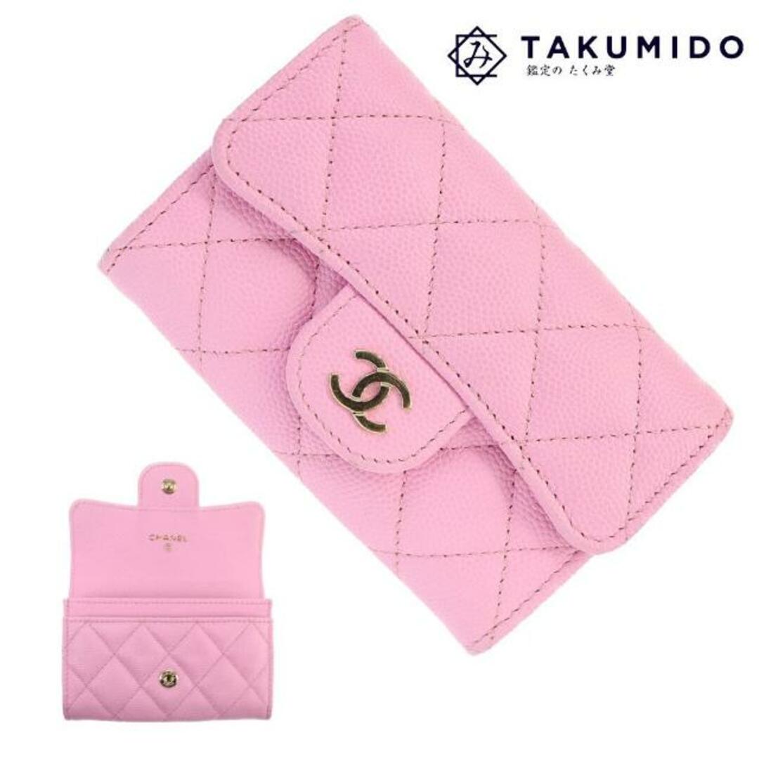 CHANEL - シャネル マトラッセ カードケース ココマーク 中古 ピンク CHANEL - シャネル マトラッセ カードケース ココマーク 中古 ピンク