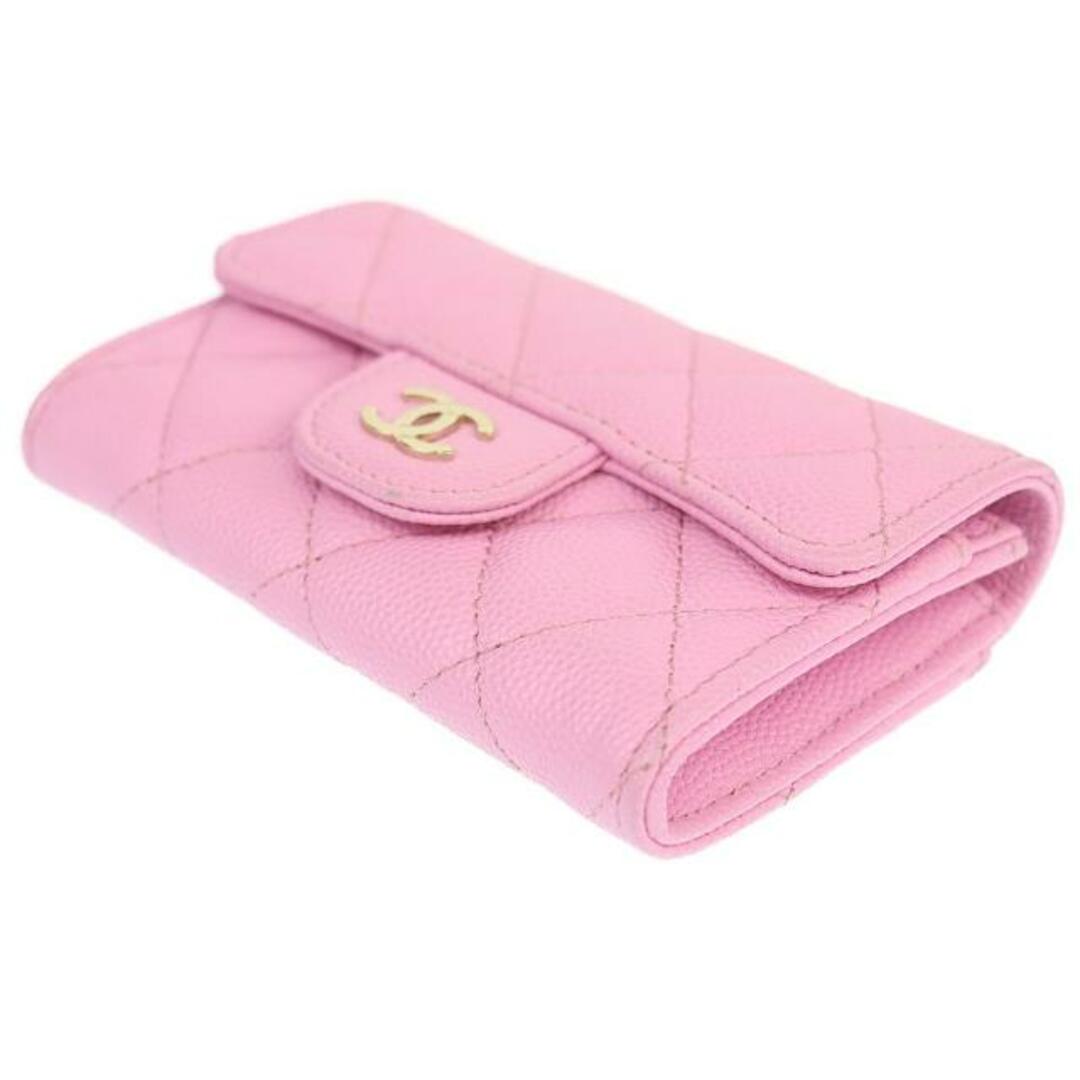 CHANEL - シャネル マトラッセ カードケース ココマーク 中古 ピンク CHANEL - シャネル マトラッセ カードケース ココマーク 中古 ピンク