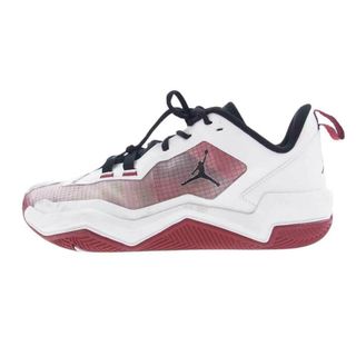 ナイキ(NIKE)のNIKE ナイキ スニーカー DZ3339-100 Jordan One Take 4 White Black Team Crimson ジョーダン ワンテイク ホワイト ブラック チームクリムゾン スニーカー ホワイト×レッド 27cm【中古】(スニーカー)