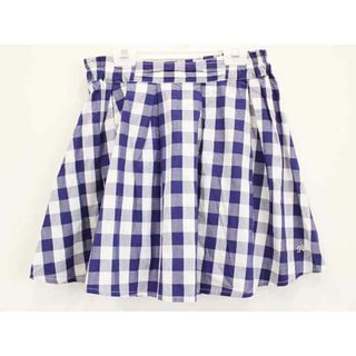 ポンポネット(pom ponette)の†ポンポネット/pom ponette†150cm(M) スカート 白×紺【中古】子供服 キッズ kids ジュニア 女の子 春夏 131032 bottoms(スカート)