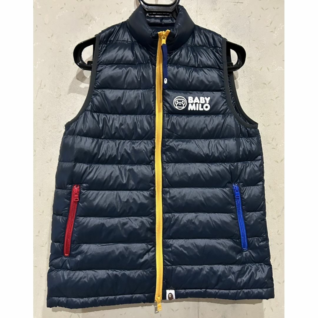 A BATHING APE - ＊アベイシングエイプ APE BABY MILO ダウン フェザー ベスト S