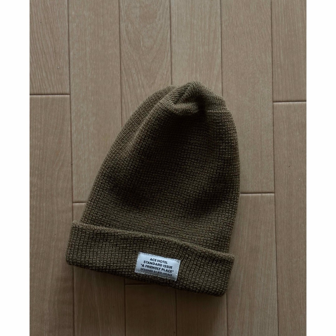 BEAMS(ビームス)のACE HOTEL ニット帽 AH.H 長谷川昭雄 popeye メンズの帽子(ニット帽/ビーニー)の商品写真