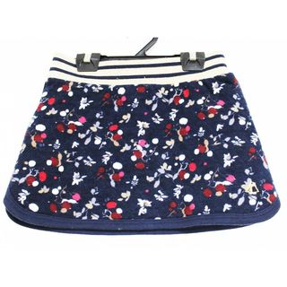 プチバトー(PETIT BATEAU)の【値下げ!】[プチバトー/PETIT BATEAU]95cm スカート 濃紺×ゴールド【中古】子供服 キッズ kids 女の子 秋冬 101132 bottoms(スカート)