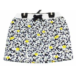 PETIT BATEAU - 【値下げ!】[プチバトー/PETIT BATEAU]104cm スカート 白×グレー系【中古】子供服 キッズ kids 女の子 秋冬 101132 bottoms