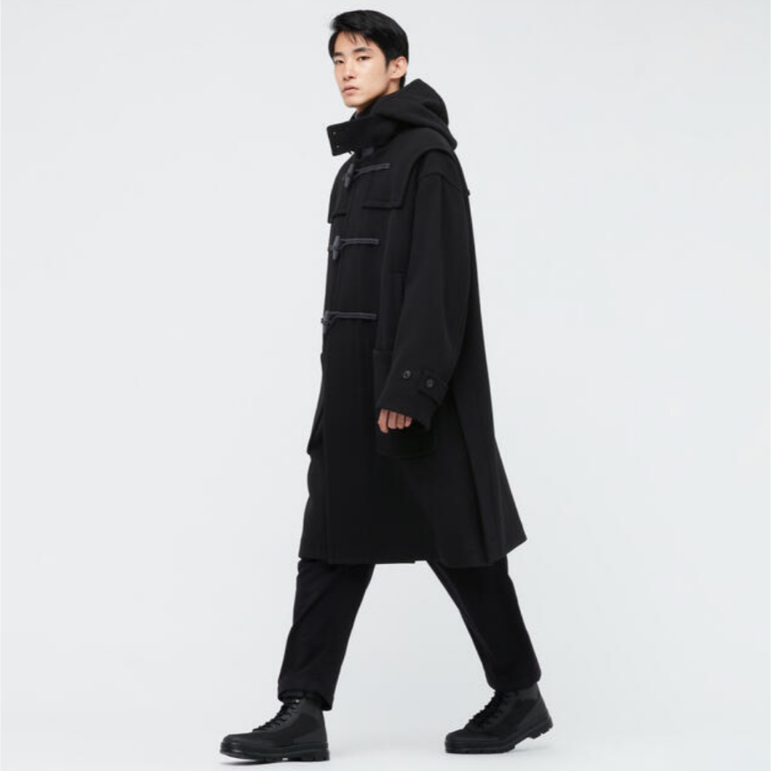 UNIQLO +j ウールオーバーサイズダッフルコート NAVY 剥げ UNIQLO +j ウールオーバーサイズダッフルコート NAVY 剥げ
