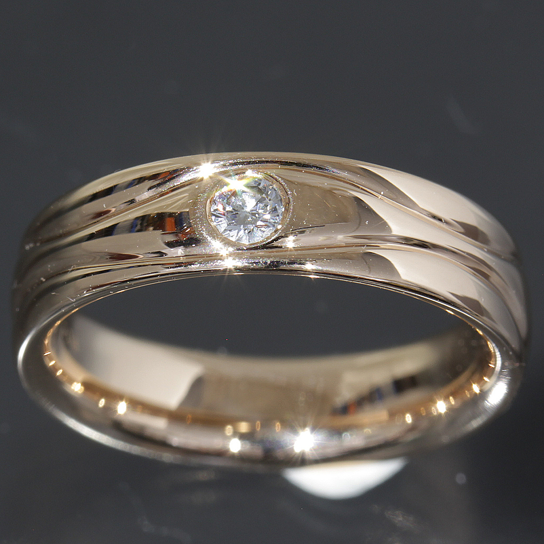 フラージャコー ダイヤ0.08ct リング11号 750 ピンクゴールド 指輪 レディースのアクセサリー(リング(指輪))の商品写真