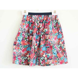 †シップス/SHIPS kids†130cm スカート 赤×青【中古】子供服 キッズ kids 女の子 春夏秋 bottoms 803042