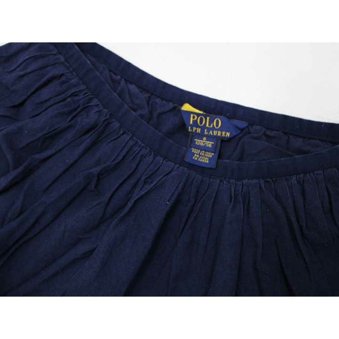 Ralph Lauren(ラルフローレン)の▽ラルフローレン/Ralph Lauren▽120cm スカート 紺【中古】子供服 キッズ kids 女の子 春夏 217032 bottoms キッズ/ベビー/マタニティのキッズ服女の子用(90cm~)(スカート)の商品写真