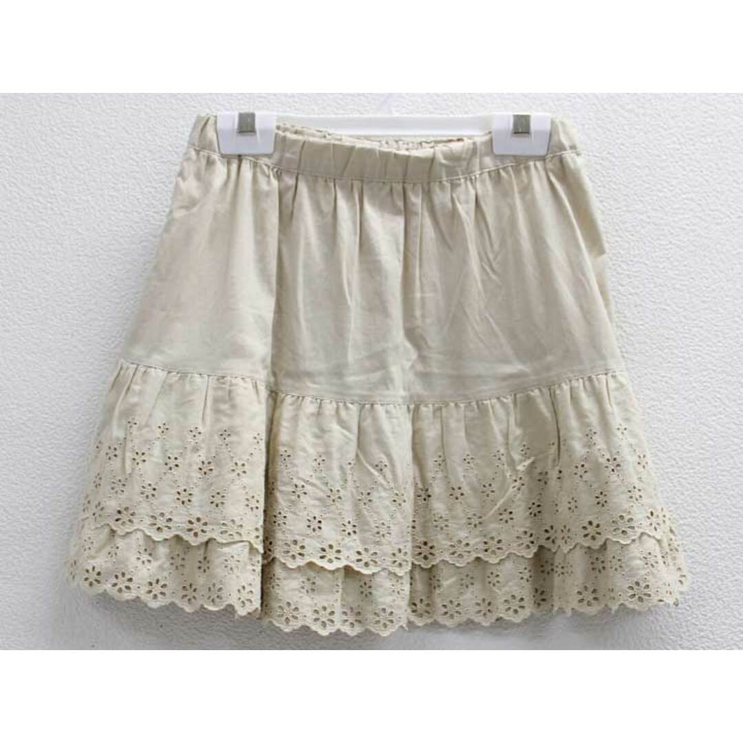 familiar(ファミリア)の▽ファミリア/familiar▽120cm スカート ベージュ【中古】子供服 キッズ kids 女の子 春夏 217032 bottoms キッズ/ベビー/マタニティのキッズ服女の子用(90cm~)(スカート)の商品写真