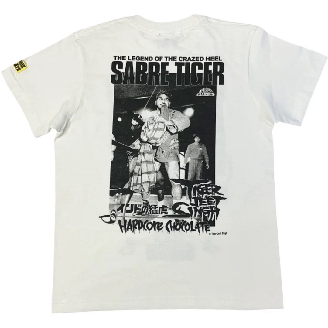 HARDCORE CHOCOLATE(ハードコアチョコレート)のタイガー・ジェット・シン プロレス Tシャツ ハードコアチョコレート 両面 猛虎 メンズのトップス(Tシャツ/カットソー(半袖/袖なし))の商品写真