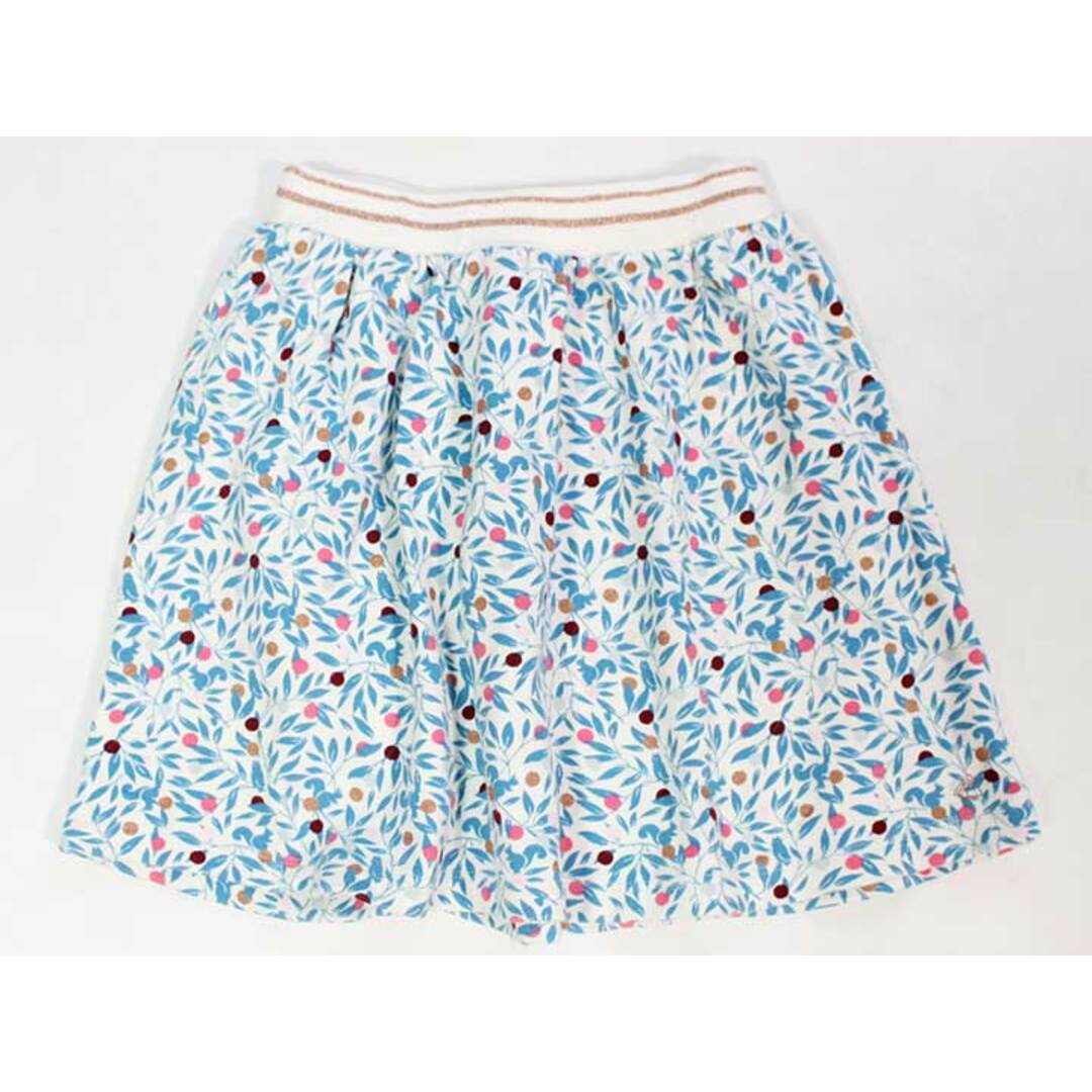 PETIT BATEAU(プチバトー)の☆プチバトー/PETIT BATEAU☆140cm スカート 白×水色 【中古】子供服 キッズ kids ジュニア 女の子 春秋冬 102132 bottoms キッズ/ベビー/マタニティのキッズ服女の子用(90cm~)(スカート)の商品写真