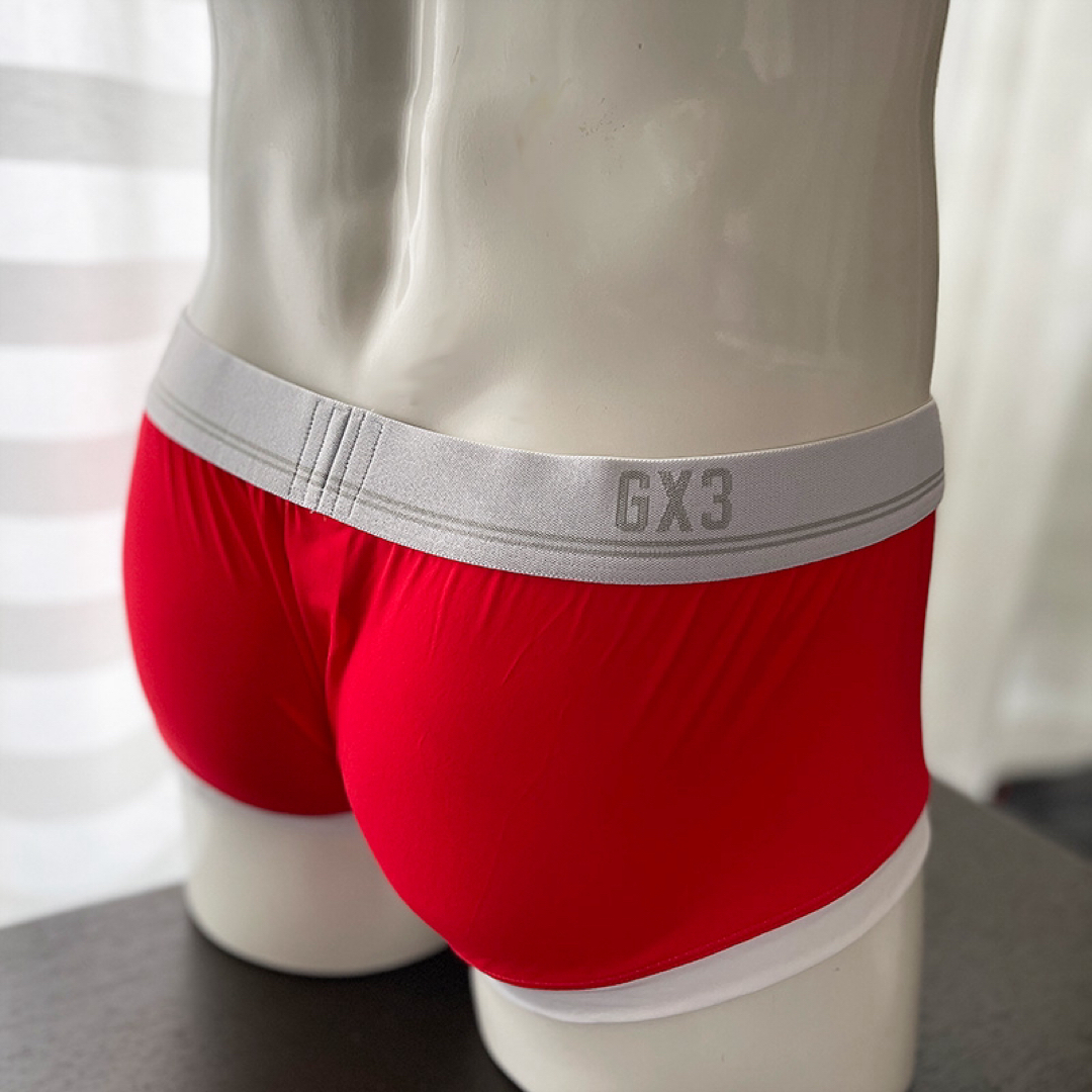 【赤・XXL】GX3 ジーバイスリー GLOSS TOUCH ボクサーパンツ メンズのアンダーウェア(ボクサーパンツ)の商品写真