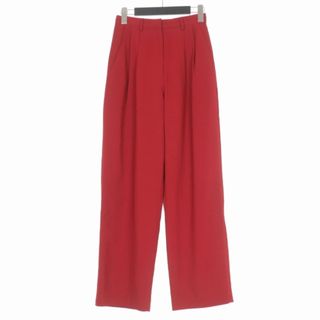 クラネ CLANE 21AW ベーシックタックパンツ スラックス 0 レッド 赤(その他)