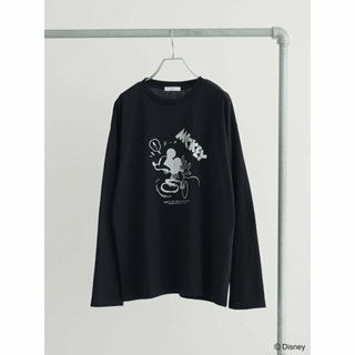 グリーンパークス(green parks)の【ブラック】Disney/箔プリントロンTEE 24SS/ディズニー(カットソー(長袖/七分))