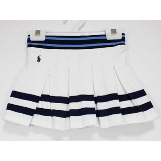 ラルフローレン(Ralph Lauren)の[ラルフローレン/Ralph Lauren]100cm インナーパンツ付スカート 白×濃紺【中古】子供服 キッズ kids 女の子 春夏 107032 bottoms(スカート)