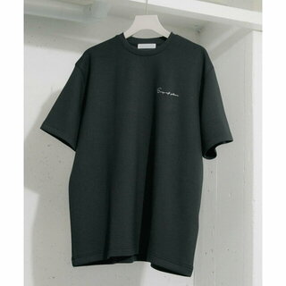 センスオブプレイスバイアーバンリサーチ(SENSE OF PLACE by URBAN RESEARCH)の【BLACK】『ユニセックス』シシュウダンボールポンチTシャツ(5分袖)(Tシャツ/カットソー(半袖/袖なし))