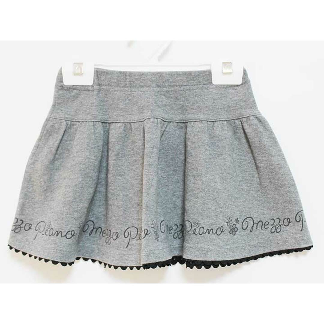 mezzo piano(メゾピアノ)の【値下げ!】‡メゾピアノ/mezzo piano‡100cm スカート グレー【中古】子供服 キッズ kids 女の子 春秋 710132 bottoms キッズ/ベビー/マタニティのキッズ服女の子用(90cm~)(スカート)の商品写真