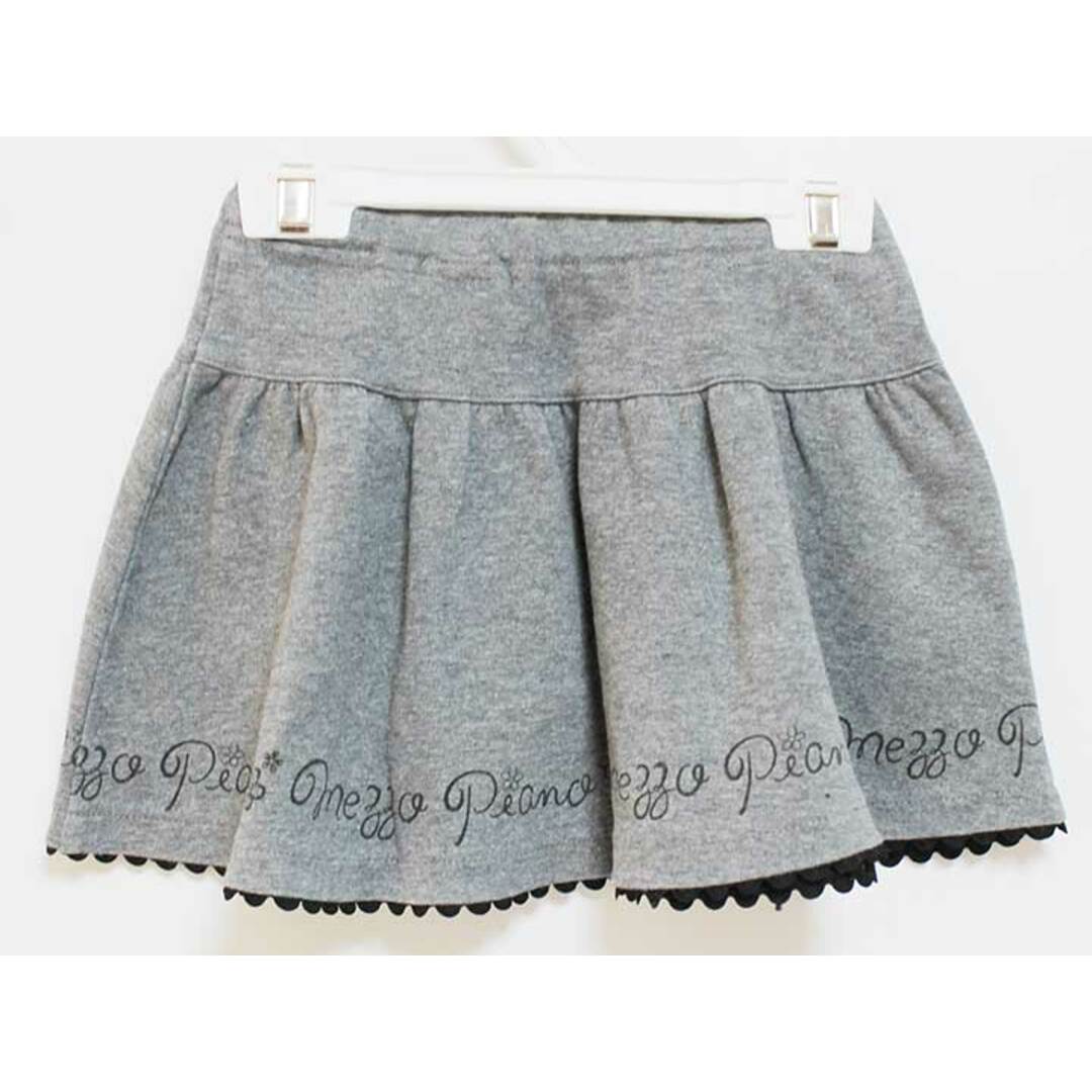 mezzo piano(メゾピアノ)の【値下げ!】‡メゾピアノ/mezzo piano‡100cm スカート グレー【中古】子供服 キッズ kids 女の子 春秋 710132 bottoms キッズ/ベビー/マタニティのキッズ服女の子用(90cm~)(スカート)の商品写真