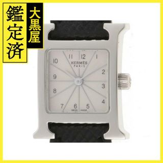 エルメス(Hermes)のHERMES　エルメス　Hウォッチミニ　SS/革　女性用クオーツ時計【473】(腕時計)